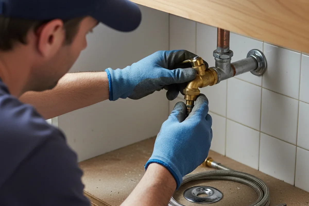 Shutoff valve and fitting work during Repiping in Alpine